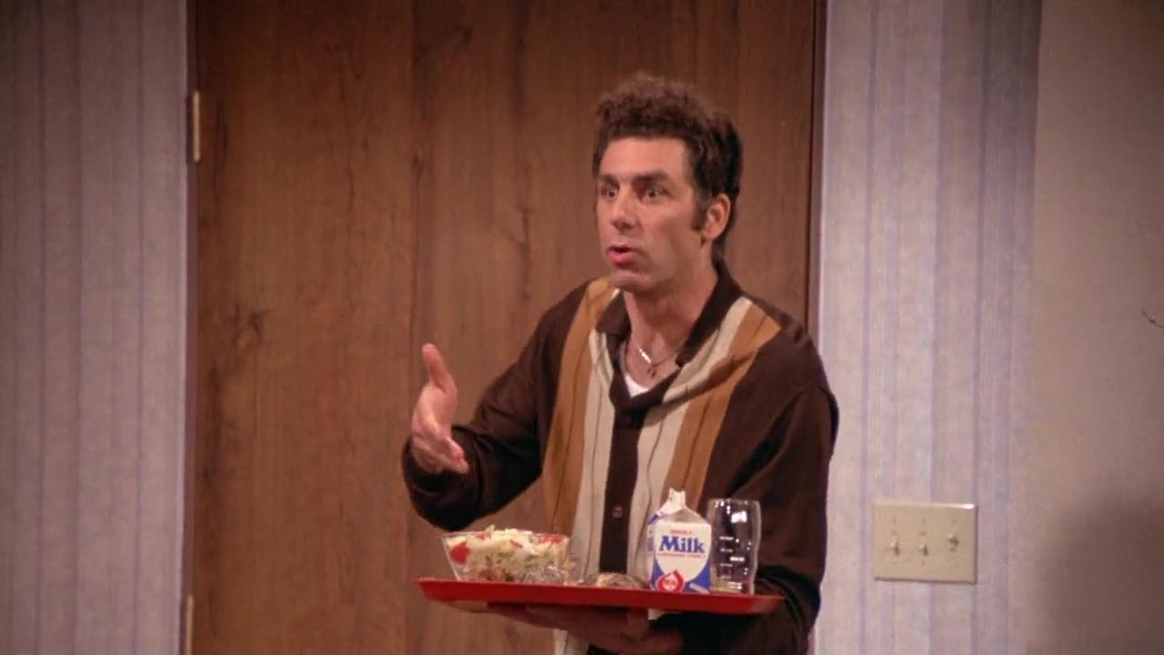Boy, they got a great cafeteria downstairs. Hot food, sandwiches, a salad bar... It