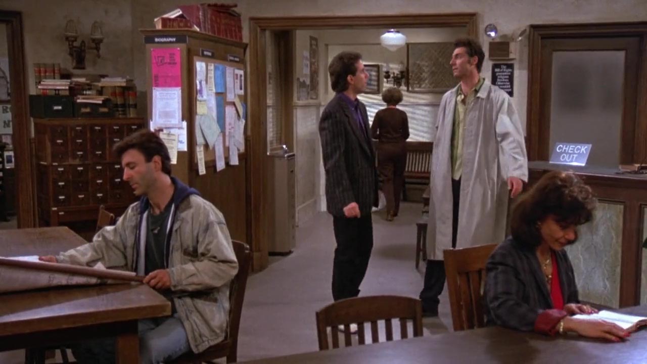 Kramer: The Dewey Decimal System, what a scam that was. Boy that Dewey guy really cleaned up on that deal.