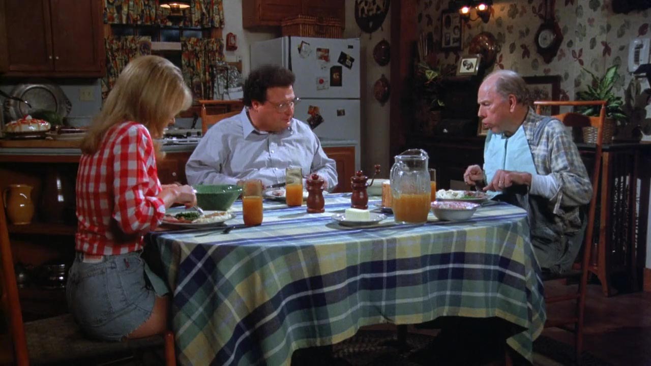 Farmer: Enjoy that mutton? Newman: It