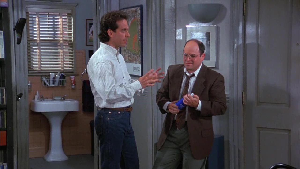 Spock dies, they wrap him up in a towel, and they shoot him out the bowel of the ship in that big sunglasses case. George: That was a hell of a thing when Spock died...