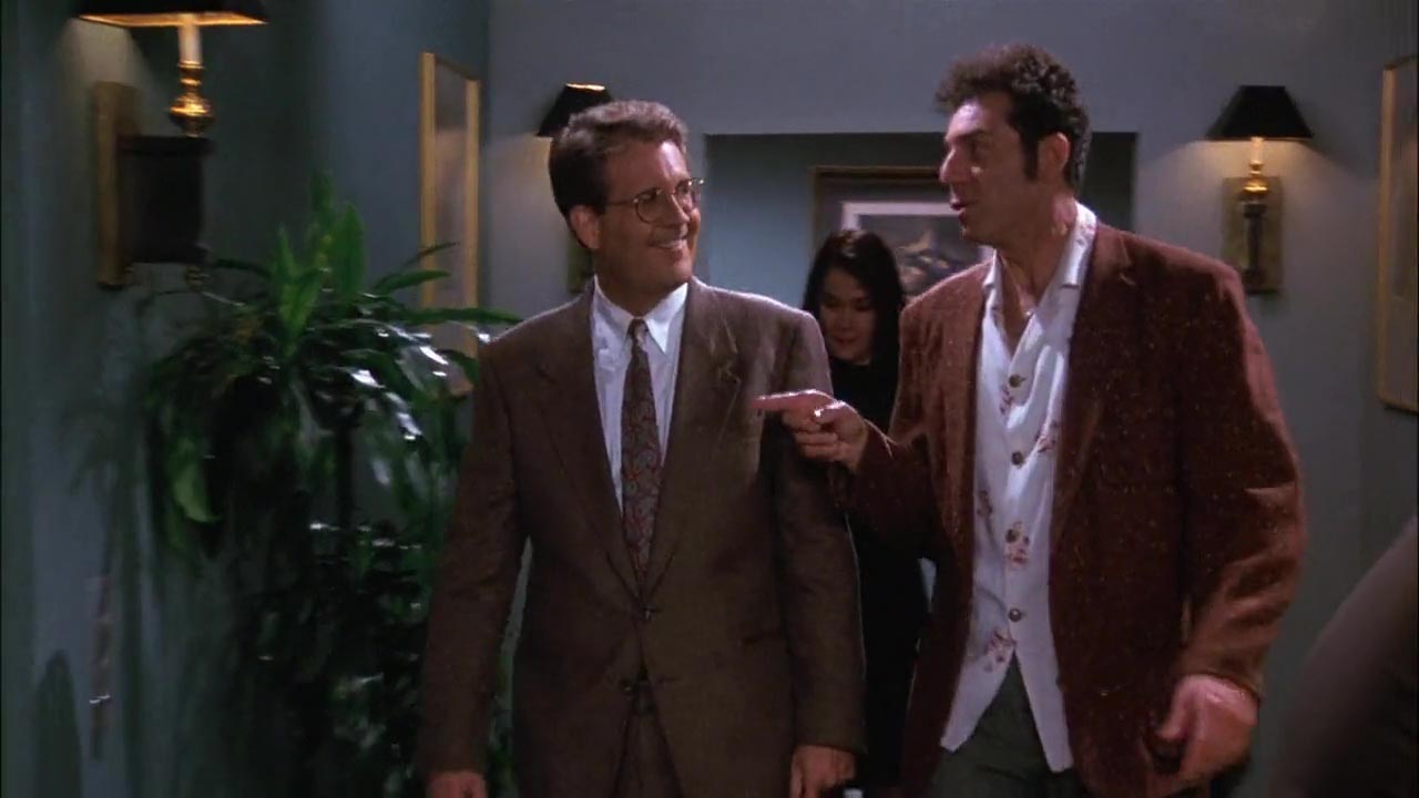 Businessman: Good work today, K-man! Kramer: Well, you know what they say, you don