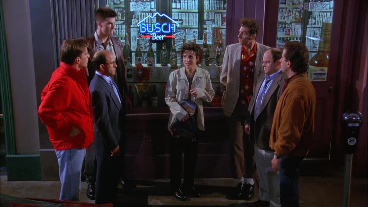 Elaine: Jerry.. George, Kramer.. This is Kevin, Gene.. and Feldman.