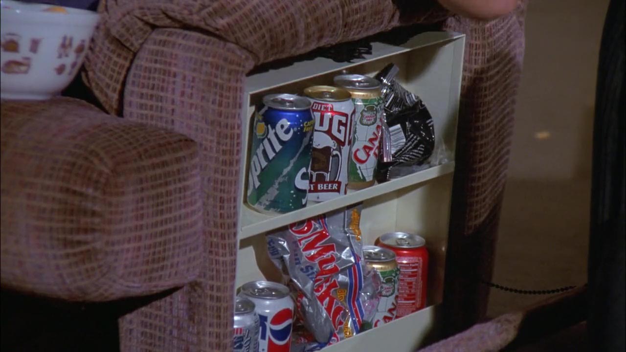 George: I bought a new recliner with a fridge build right in to it.