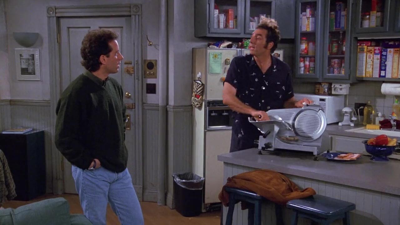 Kramer: We are gonna need a case of Kaiser rolls. Jerry: I think we might have one left in the stock room.