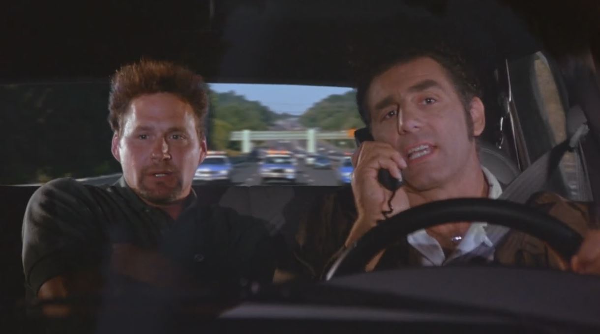 Yeah, this is Kramer. I got Genderson in the car. He wants to see his fish. I